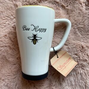 “Bee happy” travel mug